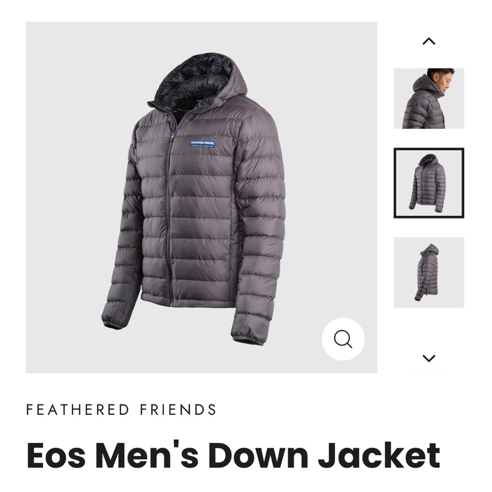 FEATHERED FRIENDS Men's Eos Jacket BLACK